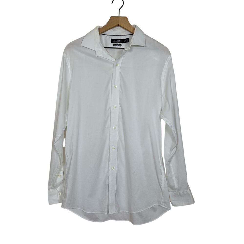 Ralph Lauren Black Label Shirt Size 16.5 White Button Down Dress Shirt